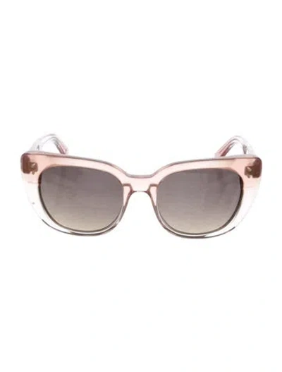 Pre-owned Salt Cat-eye Gradient Sunglasses In Clear