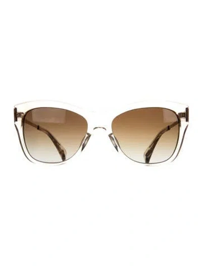 Pre-owned Salt Cat-eye Gradient Sunglasses In Gold/neutrals