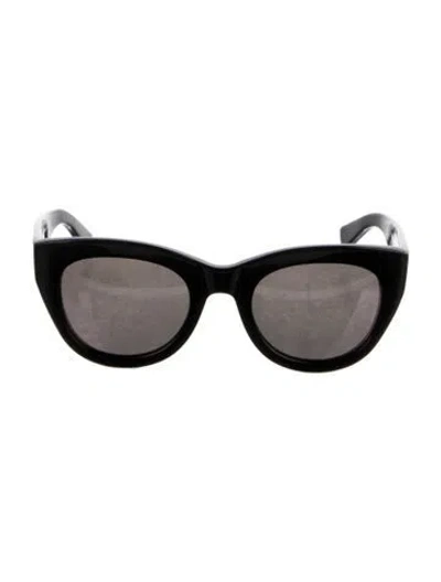 Pre-owned Salt Cat-eye Mirrored Sunglasses In Black
