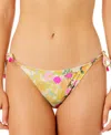 Salt + Cove Salt Cove Juniors Crochet Halter Triangle Bikini Top Floral Side Tie Bikini Bottoms Exclusively At M In Seaside Floral