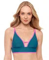 Salt + Cove Juniors' Front-tab Midkini Top, Exclusively At Macy's In Deep Seas