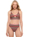 Salt + Cove Salt Cove Juniors Front Tab Midkini Top High Waist Cheeky Bottoms Exclusively At Macys