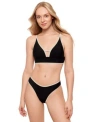 Salt + Cove Salt Cove Juniors Front Tab Midkini Top Hipster Bottoms Exclusively At Macys In Black