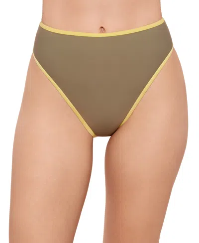 Salt + Cove Juniors' High-waist Bikini Bottoms, Exclusively At Macy's In Sage Green