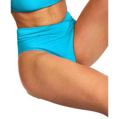 Salt + Cove Juniors Mint Spark Womens High Waist Bikini Swim Bottom Separates In Blue