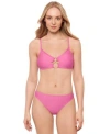Salt + Cove Salt Cove Juniors O Ring Bikini Top Hipster Bottoms Exclusively At Macys In Sage Green
