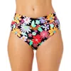 Salt + Cove Juniors Penny Lane Womens High Waist Floral Print Swim Bottom Separates In Multi