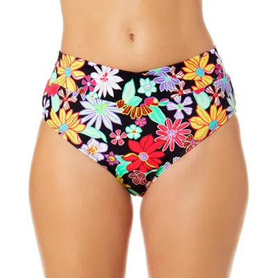 Salt + Cove Juniors Penny Lane Womens High Waist Floral Print Swim Bottom Separates In Multi