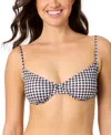Salt + Cove Juniors' Plaid Underwire Bikini Top, Exclusively At Macy's