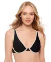 Salt + Cove Juniors' Plunge Underwire Bikini Top, Exclusively At Macy's In Black