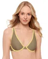 Salt + Cove Juniors' Plunge Underwire Bikini Top, Exclusively At Macy's In Sage Green