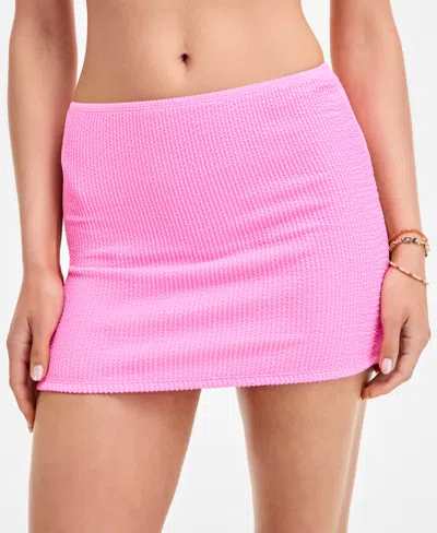 Salt + Cove Juniors' Rib Scrunch Cover-up Skirt, Exclusively At Macy's