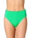 Salt + Cove Juniors' Ribbed Banded High-waisted Swim Bottoms, Exclusively At Macy's In Green