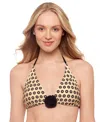 Salt + Cove Salt Cove Juniors Rosette Convertible Bikini Top Side Tied Bottoms Exclusively At Macys In Linen