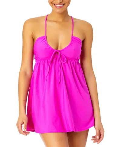 Salt + Cove Juniors' Scoop-neck Sleeveless Cover Up Dress, Created For Macy's In Pink