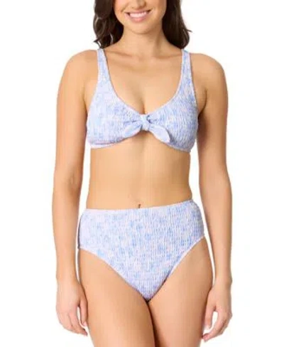 Salt + Cove Salt Cove Juniors Smocked High Waist Swim Bottoms Macys Salt Tie Front Bikini Top Exclusively At Mac