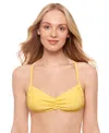 Salt + Cove Juniors' Sweetheart Bikini Top, Exclusively At Macy's In Lemon Drop