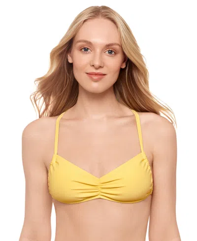 Salt + Cove Juniors' Sweetheart Bikini Top, Exclusively At Macy's In Lemon Drop