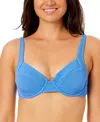 Salt + Cove Juniors' Wavy-scrunch Scoop-neck Bralette Bikini, Exclusively At Macy's In Capri