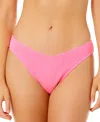 Salt + Cove Juniors' Wavy V-front Hipster Bottoms, Exclusively At Macy's In Bright Rose