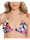 Salt + Cove Juniors Womens Convertible Tie Back Bikini Swim Top In Multi