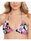 Salt + Cove Juniors Womens Convertible Tie Back Bikini Swim Top In Multi