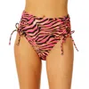Salt + Cove Juniors Womens High Waist Cinched Swim Bottom Separates In Multi