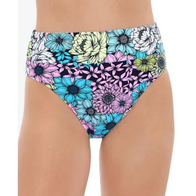 Salt + Cove Juniors Womens High Waist Floral Print Swim Bottom Separates In Multi