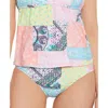 Salt + Cove Juniors Womens Patchwork Nylon Swim Bottom Separates In Multi
