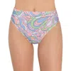 Salt + Cove Juniors Womens Printed High Waist Swim Bottom Separates In Multi
