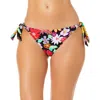 Salt + Cove Juniors Womens Side Tie Floral Print Swim Bottom Separates In Multi