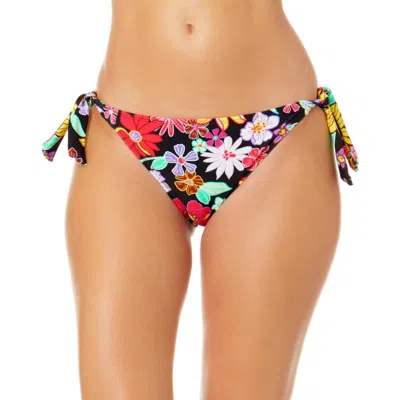 Salt + Cove Juniors Womens Side Tie Floral Print Swim Bottom Separates In Multi