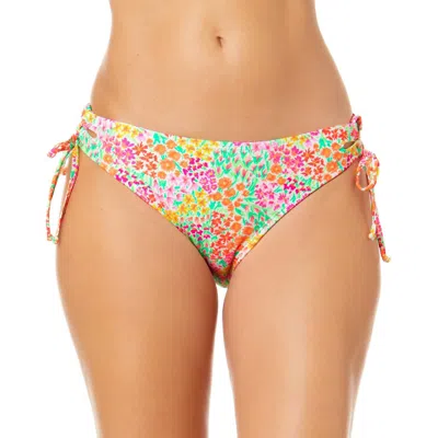 Salt + Cove Juniors Womens Side Tie Floral Print Swim Bottom Separates In Multi
