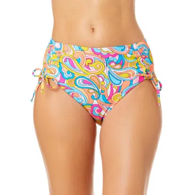 Salt + Cove Juniors Womens Side Tie High Waist Swim Bottom Separates In Multi