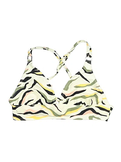 Pre-owned Salt + Cove Swimsuit Top Ivory Print Pattern Swimwear