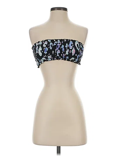 Pre-owned Salt + Cove Tube Top Blue Strapless Neckline Tops