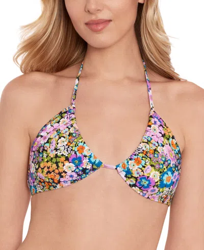 Salt + Cove Women's Flower Burst 3-way Convertible Bikini Top, Created For Macy's In Multi