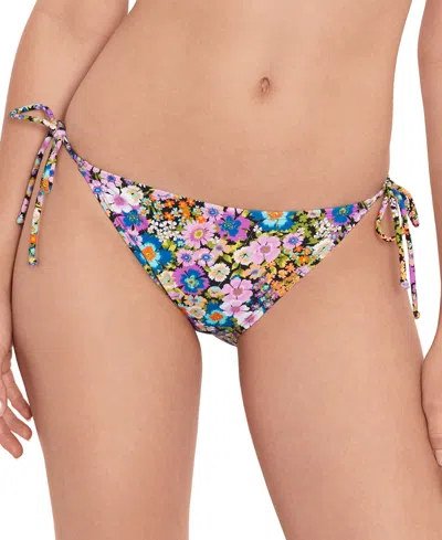 Salt + Cove Women's Flower Burst Side-tie Bikini Bottoms, Created For Macy's In Multi
