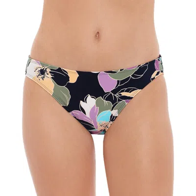 Salt + Cove Womens Floral Lined Swim Bottom Separates In Black