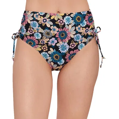 Salt + Cove Womens Floral Side-tie Swim Bottom Separates In Multi