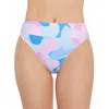 Salt + Cove Womens High Waist Printed Swim Bottom Separates In Multi