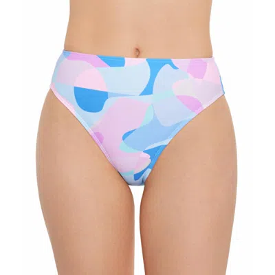 Salt + Cove Womens High Waist Printed Swim Bottom Separates In Lava Lamp
