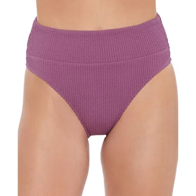 Salt + Cove Womens Ribbed High-waist Swim Bottom Separates In Multi