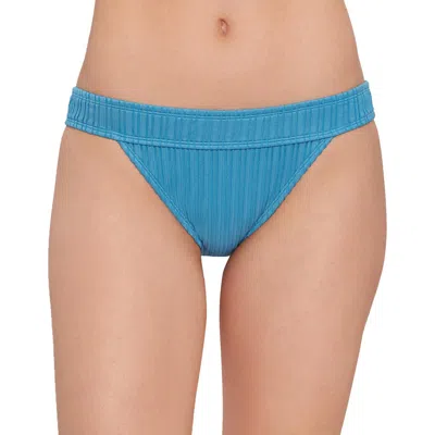 Salt + Cove Womens Ribbed Lined Swim Bottom Separates In Blue