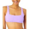 Salt + Cove Salt Cove Juniors Ribbed Square Neck Bikini Top Ribbed V Waist Bikini Bottoms Created For Macys In Purple