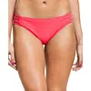 Salt + Cove Womens Strappy Hipster Swim Bottom Separates In Red