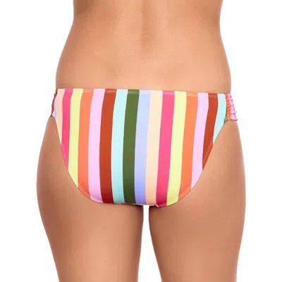 Salt + Cove Womens Striped Ruched Swim Bottom Separates In Multi