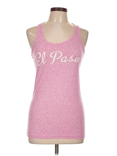 Pre-owned Salt Creek Apparel Tank Top Pink Halter Neckline Tops