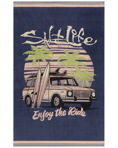 Salt Life Adventure Vibe Beach Towel In Blue