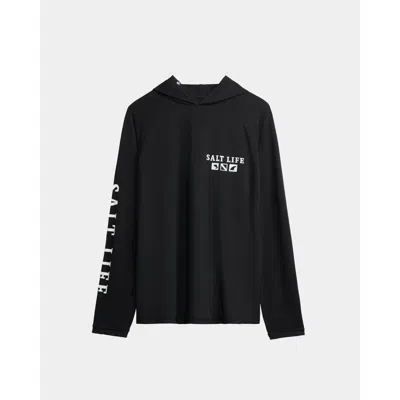 Salt Life Angler Tactics Lightweight Performance Hoodie In Blue